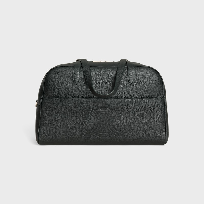 duffle bag in grained calfskin