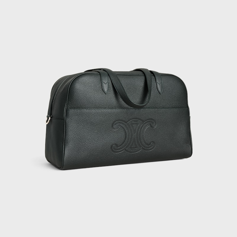 duffle bag in grained calfskin