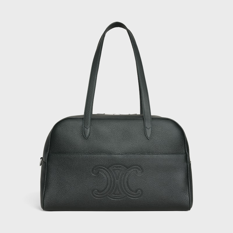 duffle bag in grained calfskin