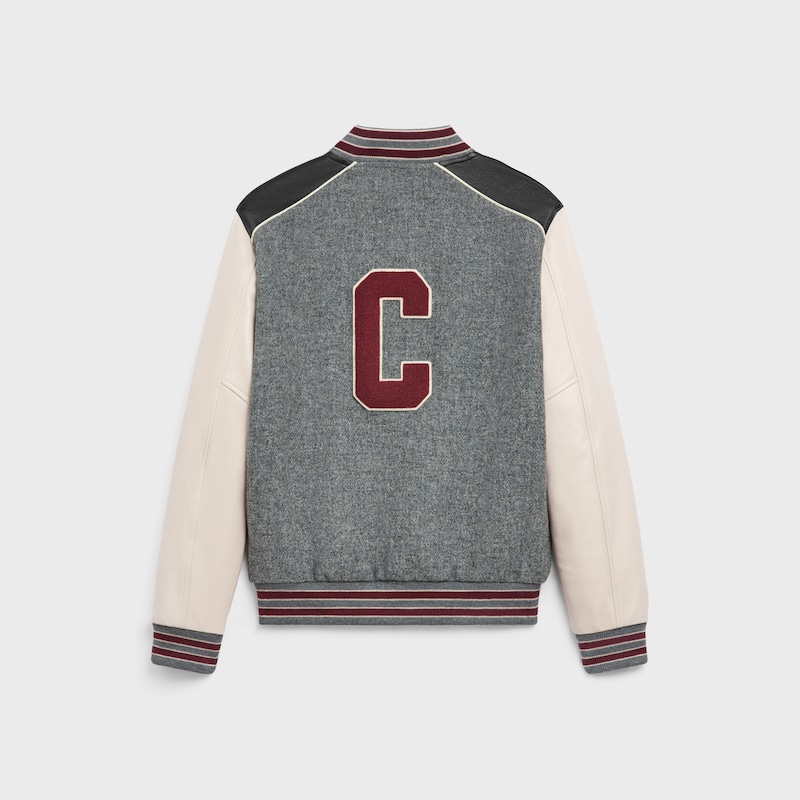 classic teddy jacket in wool tricotine