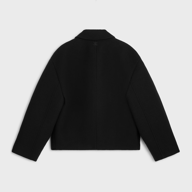 jacket in double-face wool felt