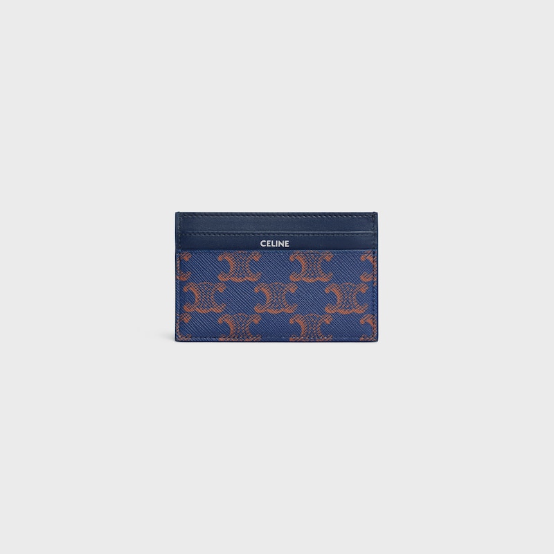 card holder in triomphe canvas and calfskin