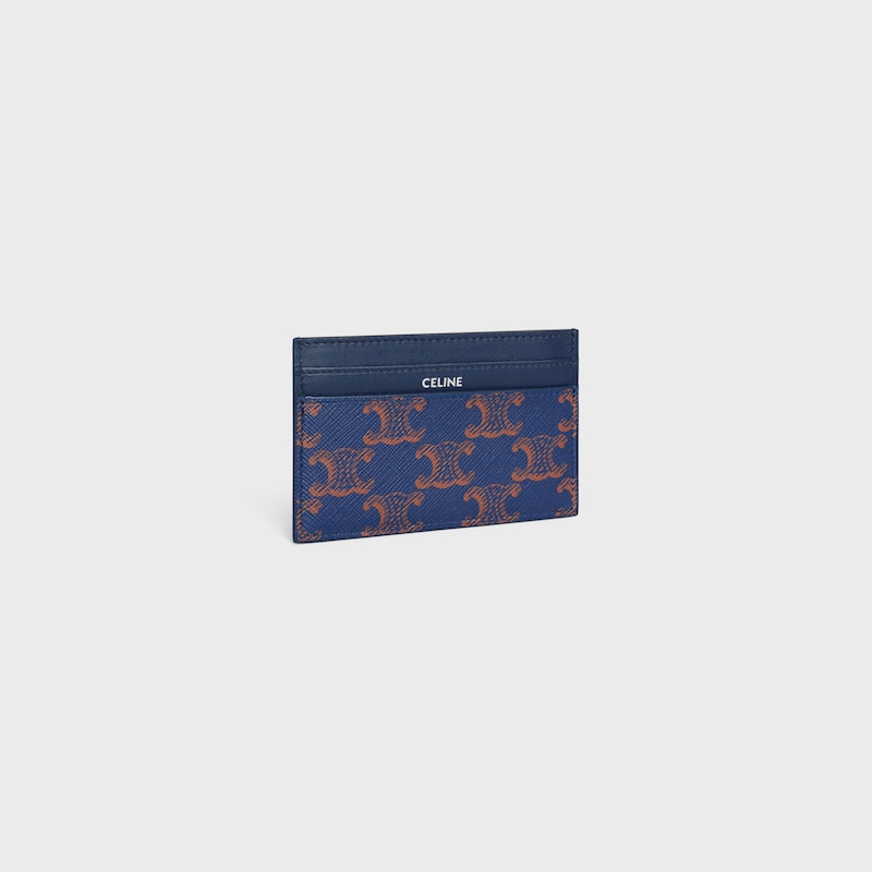 card holder in triomphe canvas and calfskin