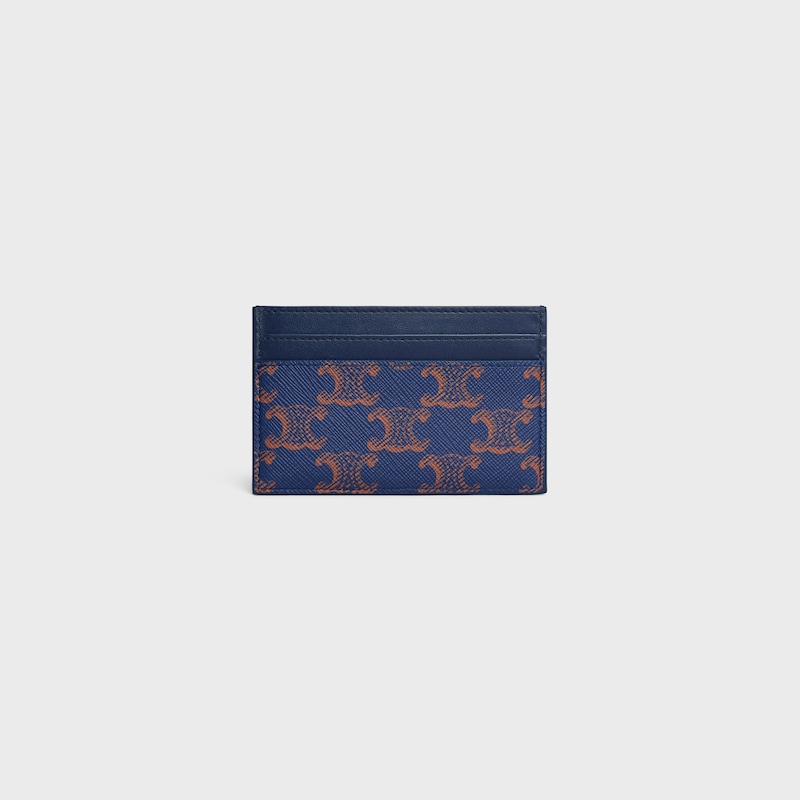 card holder in triomphe canvas and calfskin