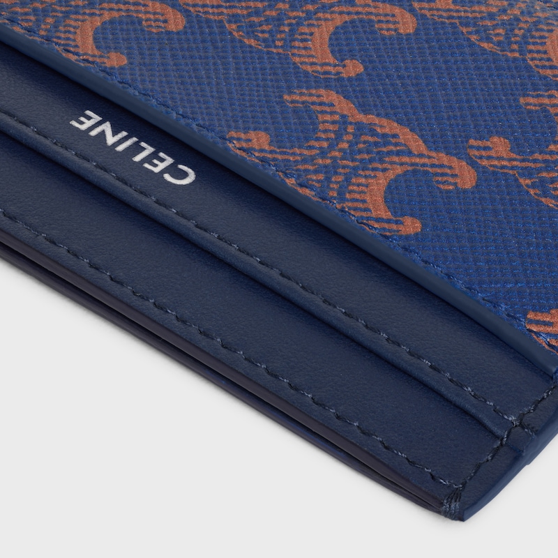 card holder in triomphe canvas and calfskin