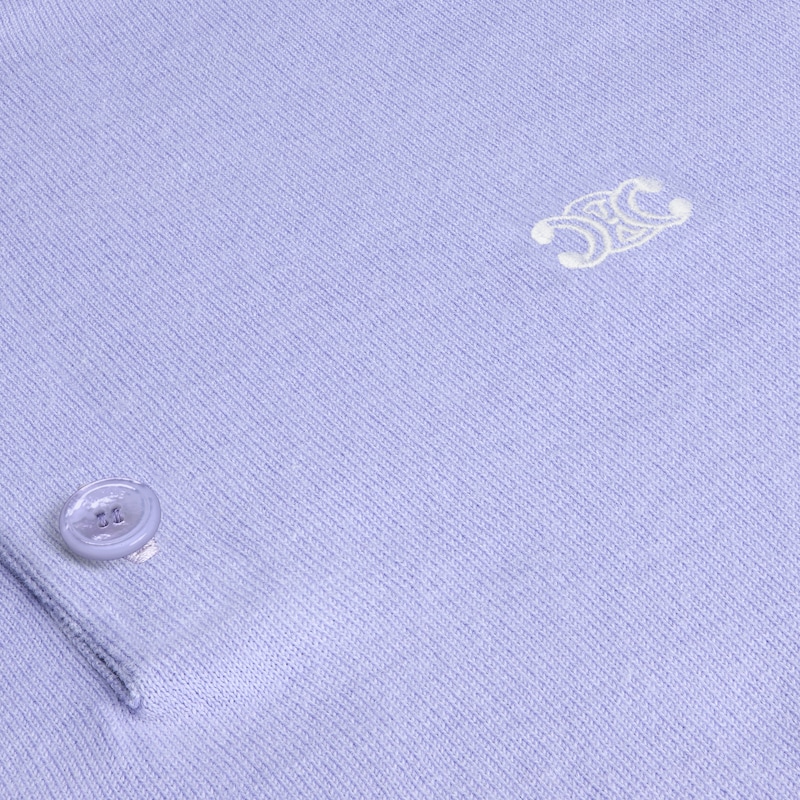 polo sweater in fine cotton