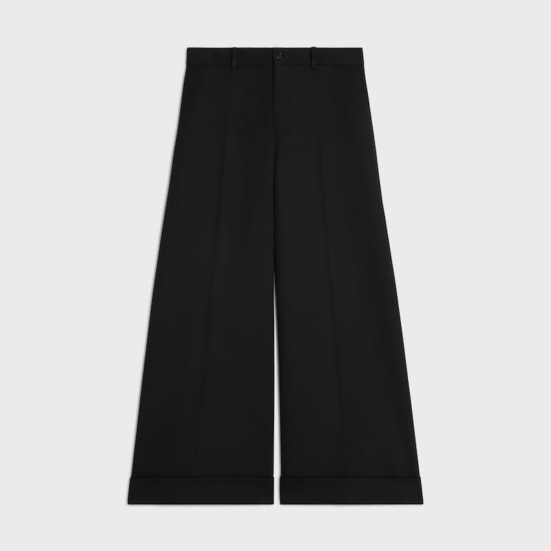 dock trousers in wool and mohair gabardine