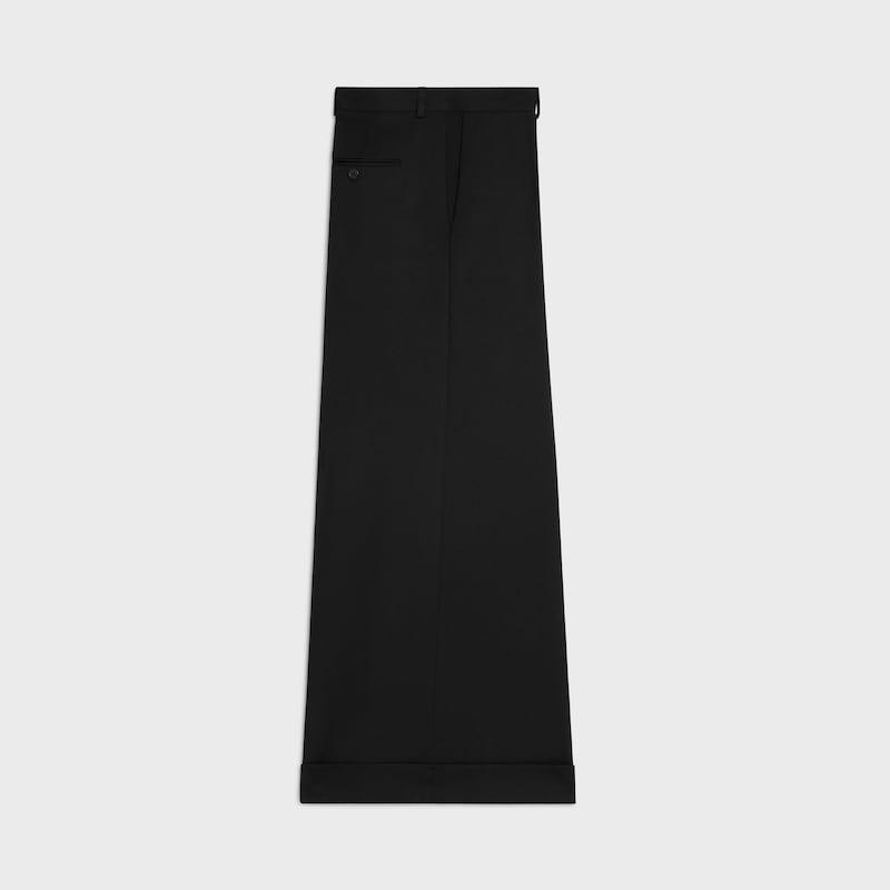 dock trousers in wool and mohair gabardine