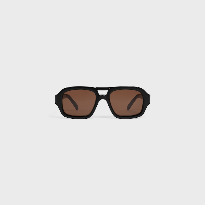 black frame 62 sunglasses in acetate