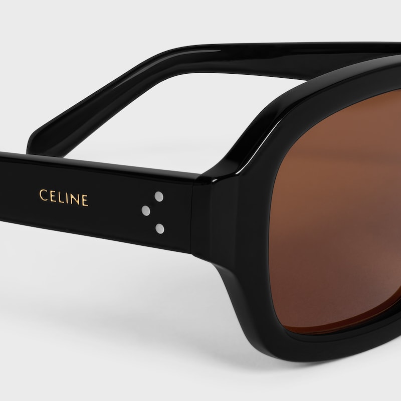 black frame 62 sunglasses in acetate