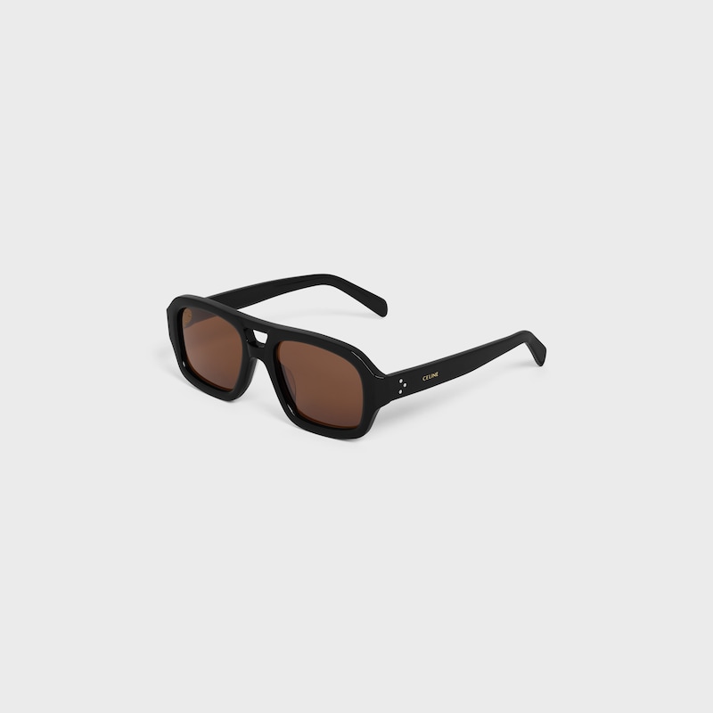 black frame 62 sunglasses in acetate