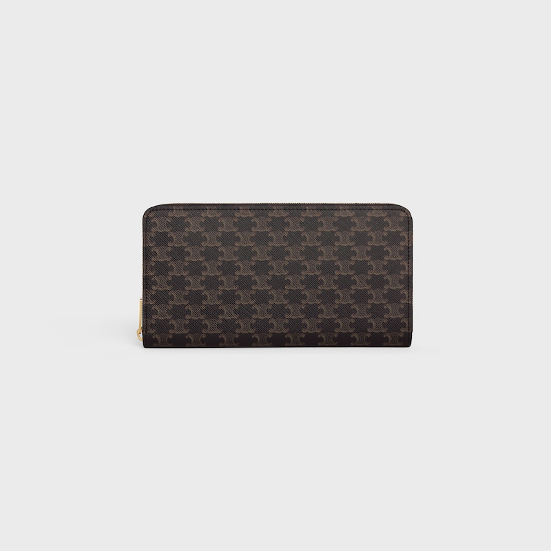 large zipped wallet in triomphe canvas