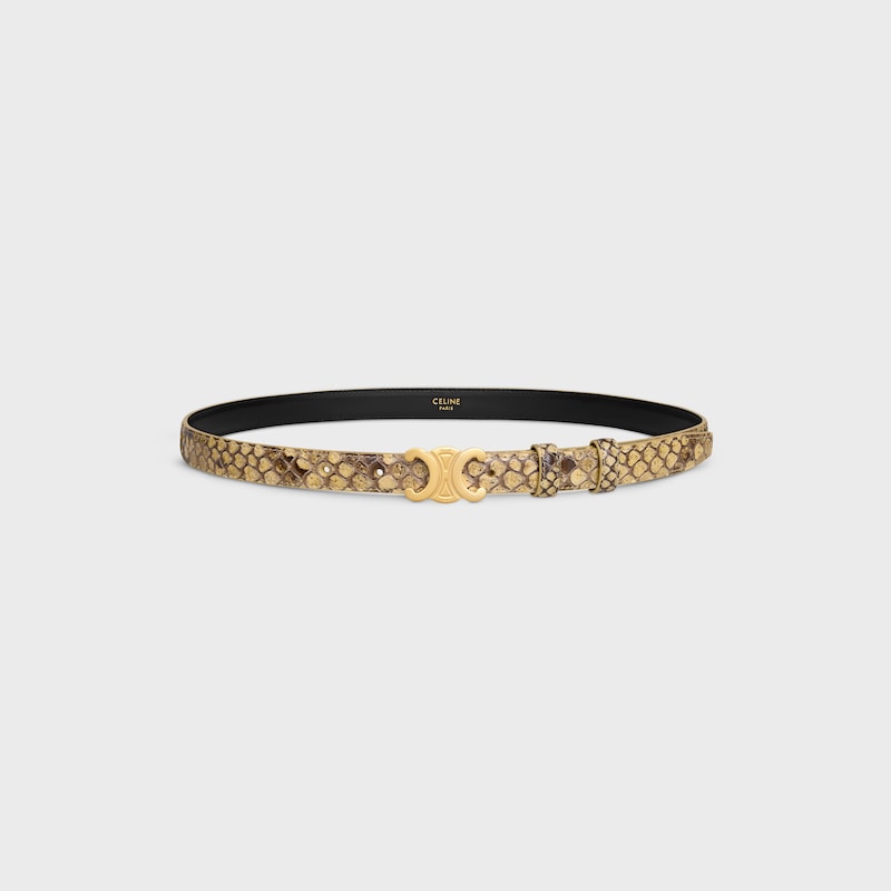 small 18mm triomphe belt in python
