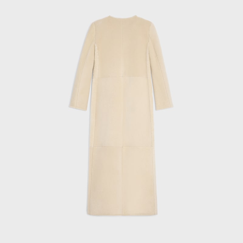 long coat in lambskin shearling