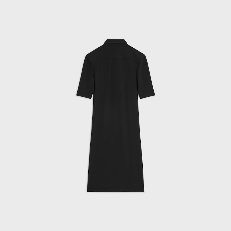 shirt dress in viscose jersey