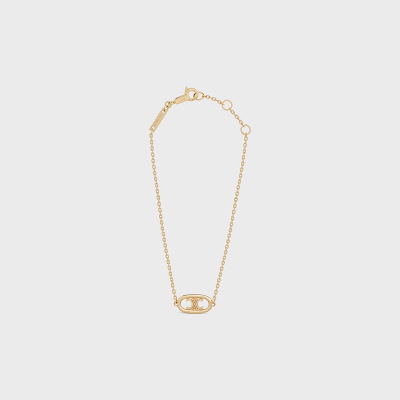 maillon triomphe bracelet in yellow gold