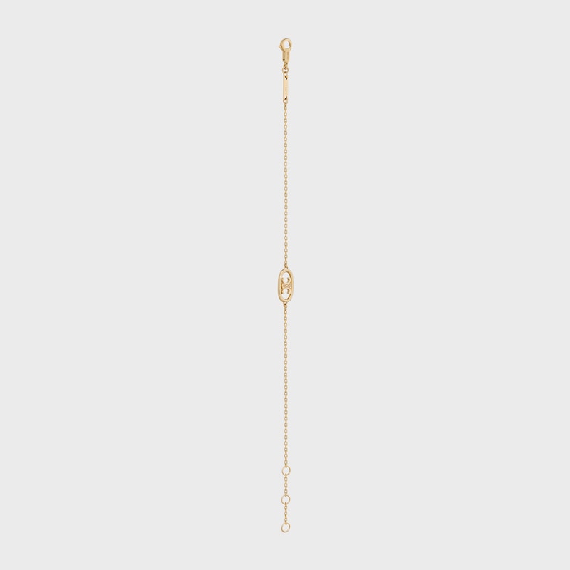 maillon triomphe bracelet in yellow gold