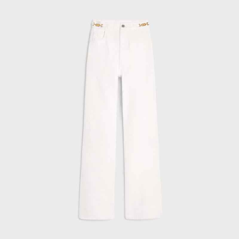 jane flared jeans in optic white wash denim