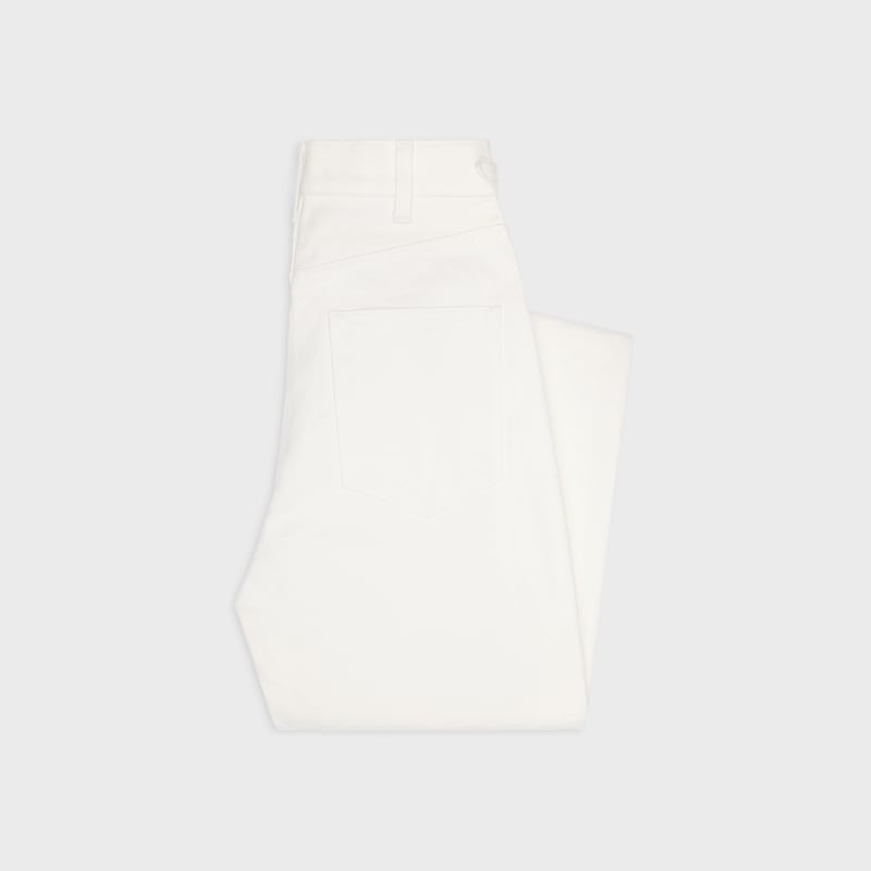 jane flared jeans in optic white wash denim