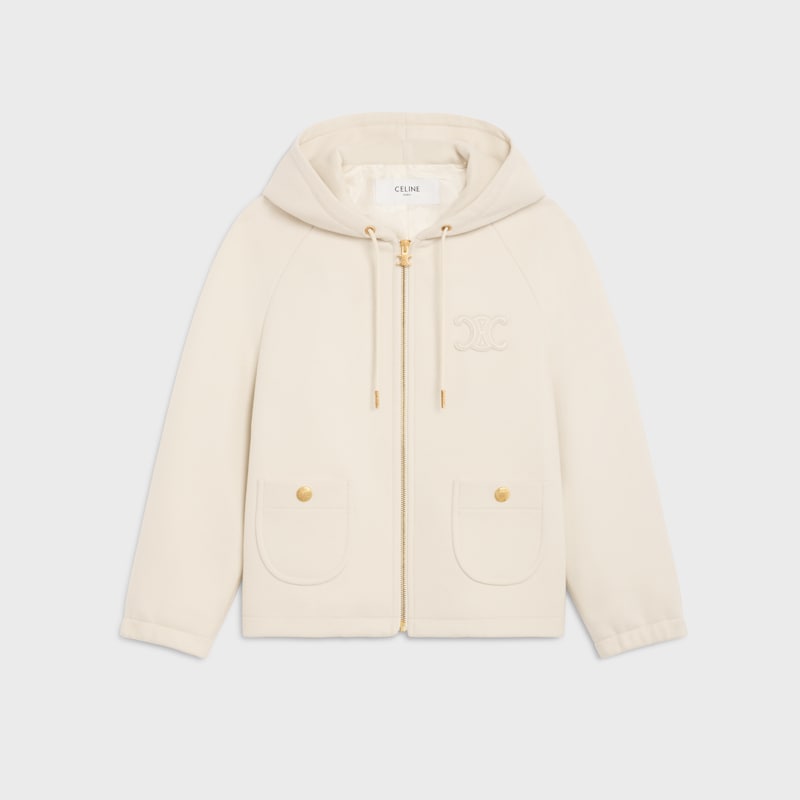 triomphe blouson jacket in double face cashmere