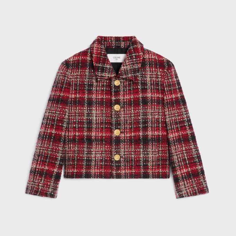 charlotte jacket in check wool natteacute