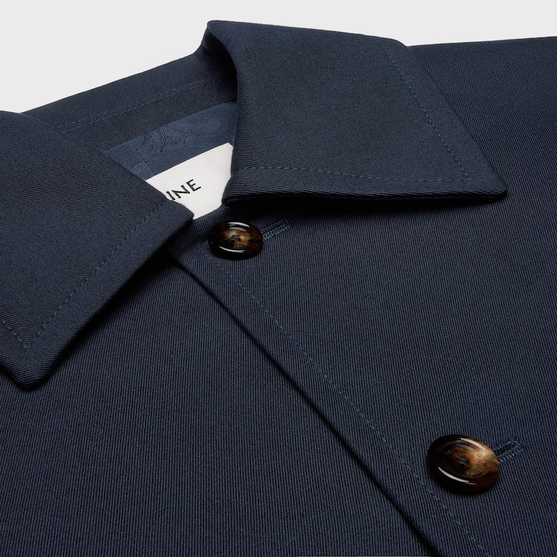 jacket in cotton wool gabardine