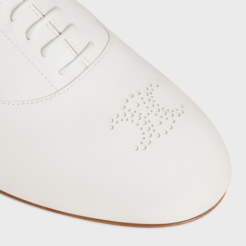 celine lise perforated triomphe richelieu in lambskin