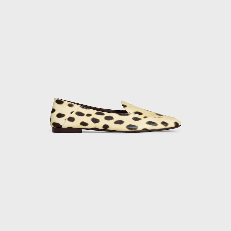 aura - slip-on loafer in leopard printed lambskin