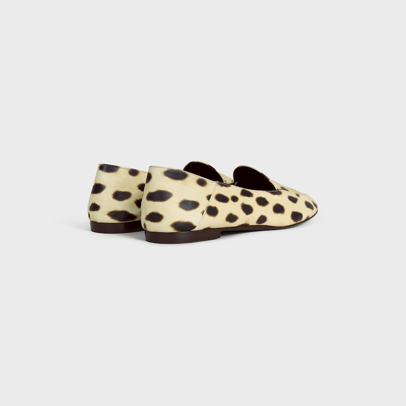 aura - slip-on loafer in leopard printed lambskin