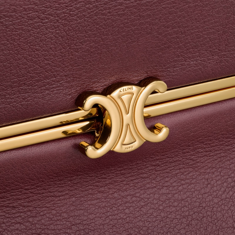 small triomphe frame in supple calfskin