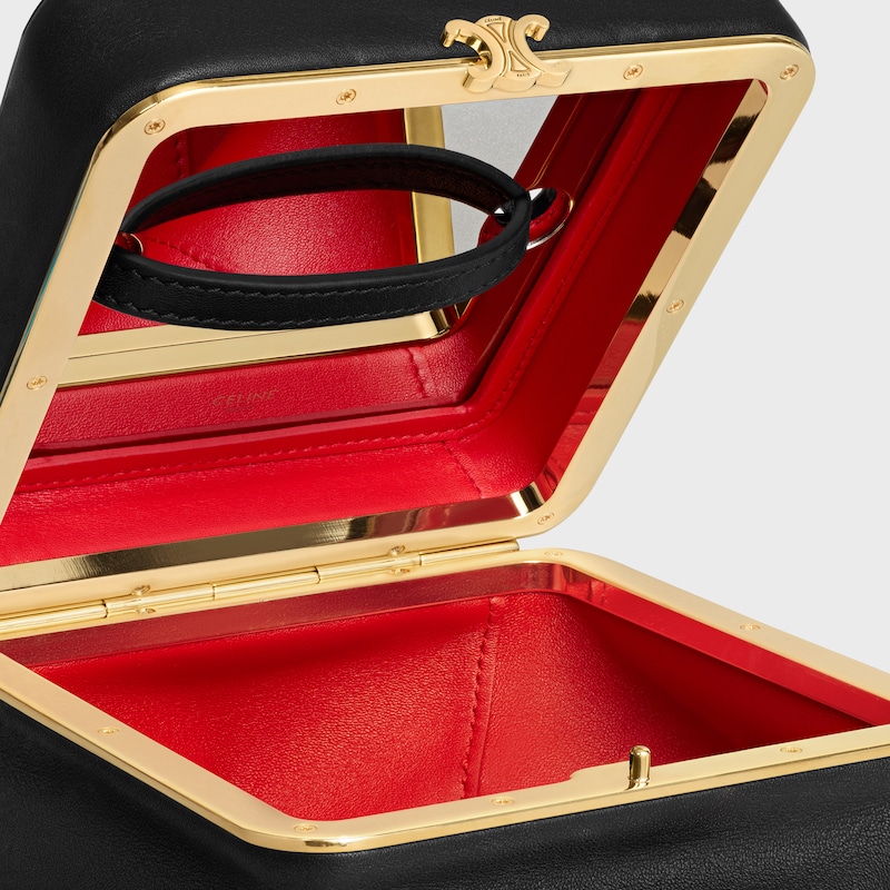 small triomphe frame in supple calfskin