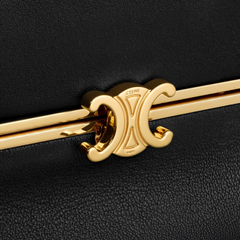 small triomphe frame in supple calfskin