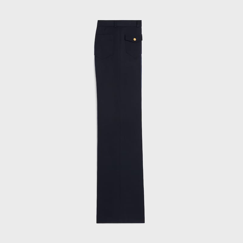 pants in diagonal wool
