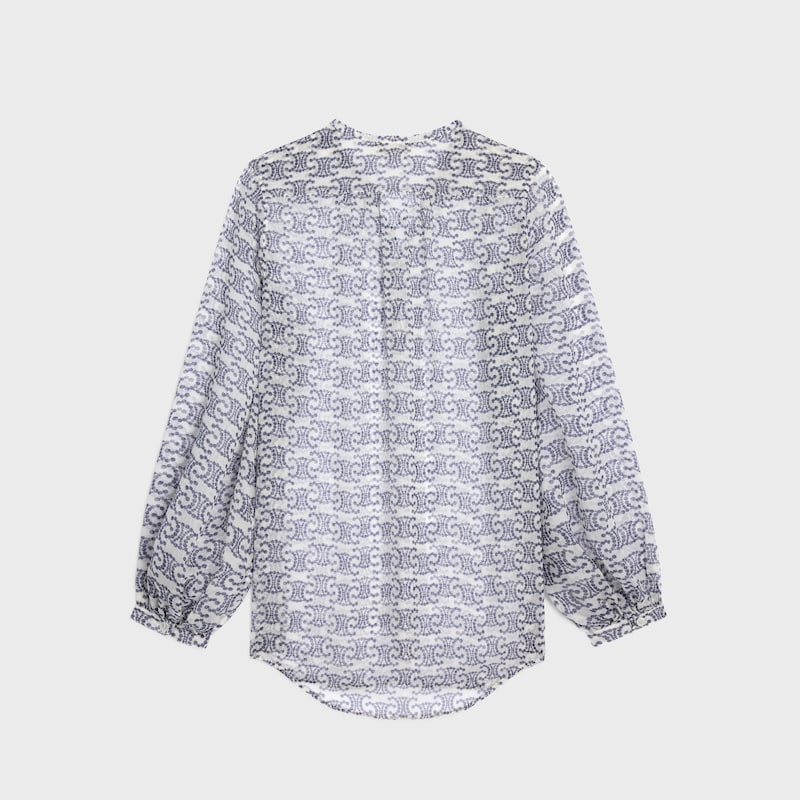 romy blouse in silk crepon