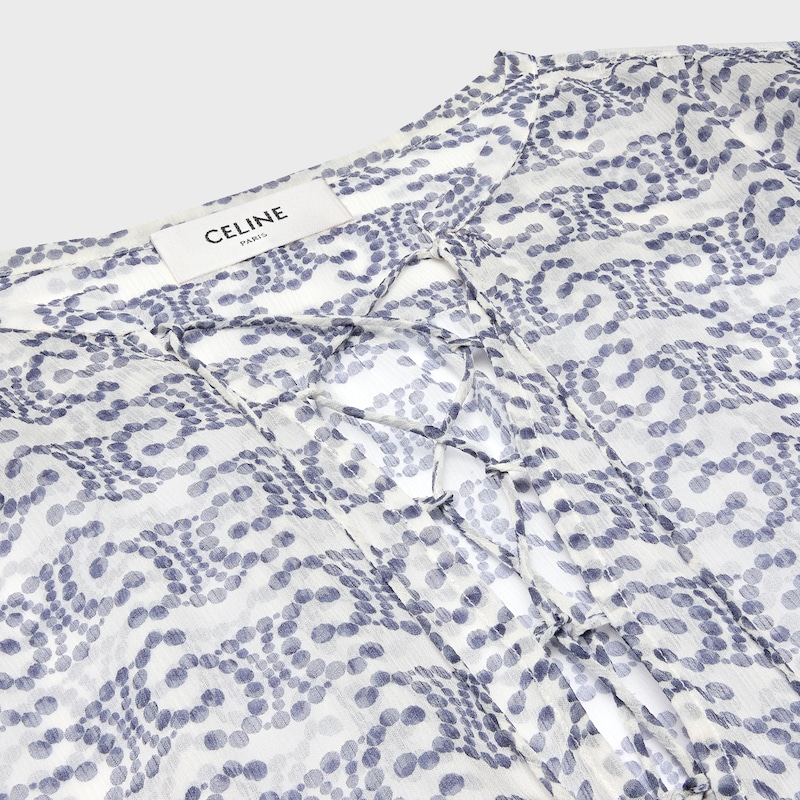 romy blouse in silk crepon