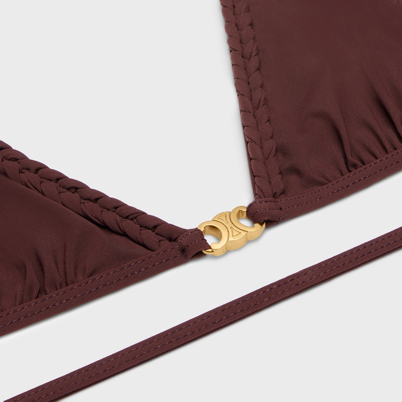 triomphe triangle top in matte jersey