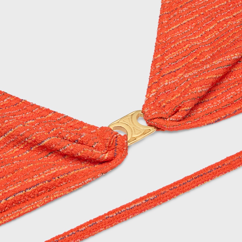 triomphe triangle top in striped jersey