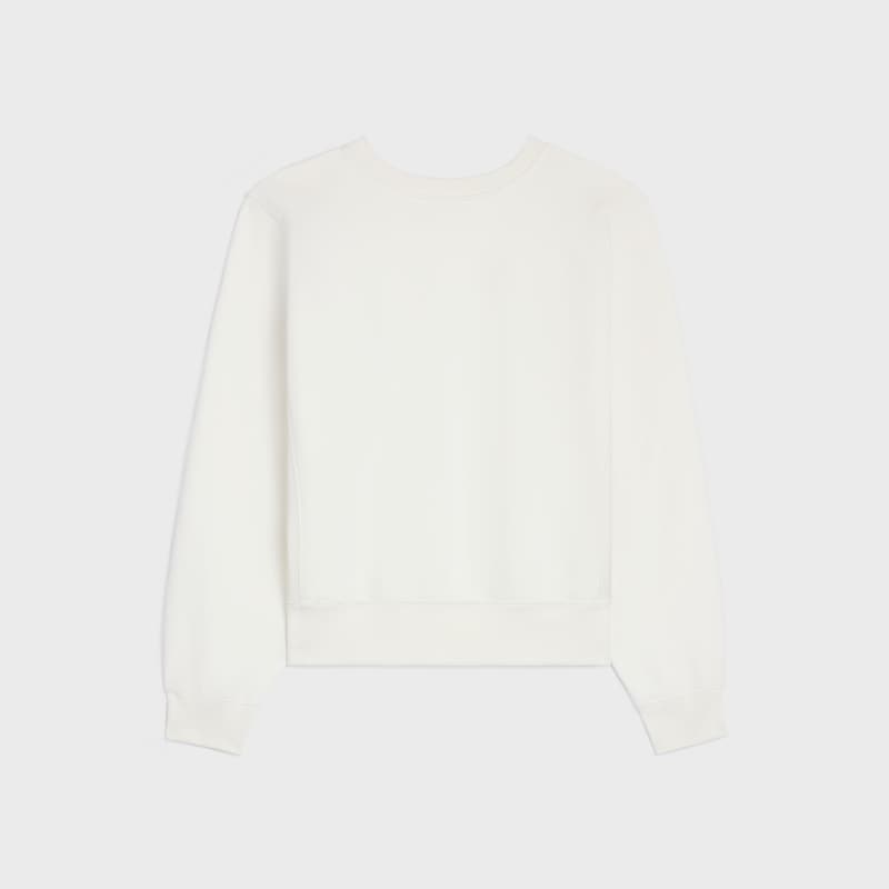 oversized celine sweatshirt in cotton fleece
