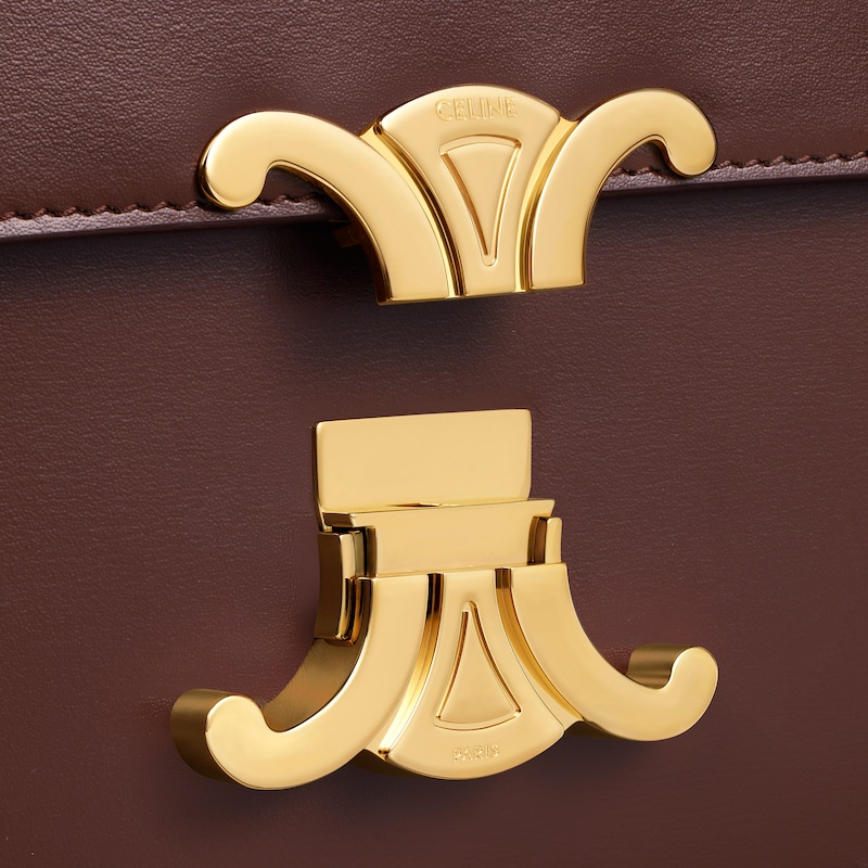 teen triomphe bag in shiny calfskin