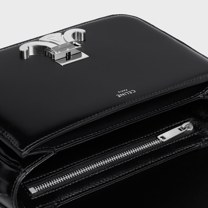 teen triomphe bag in shiny calfskin