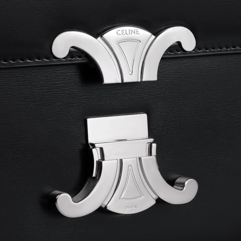 teen triomphe bag in shiny calfskin