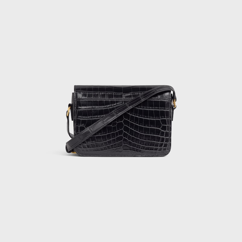 teen triomphe bag in crocodile