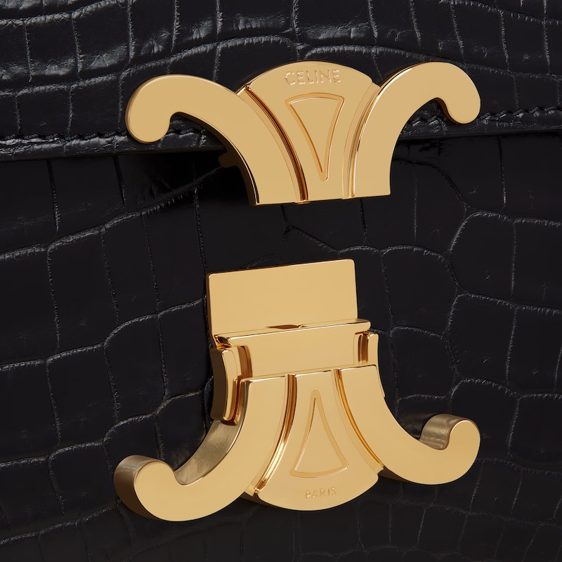 teen triomphe bag in crocodile