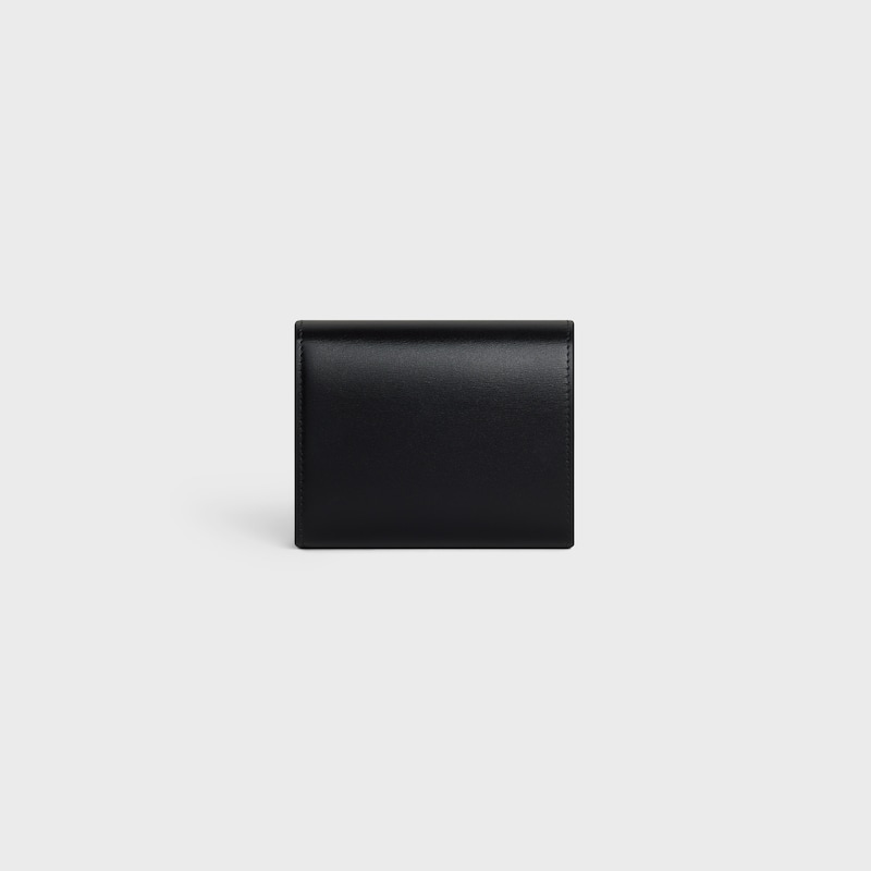 small flap wallet triomphe in shiny calfskin